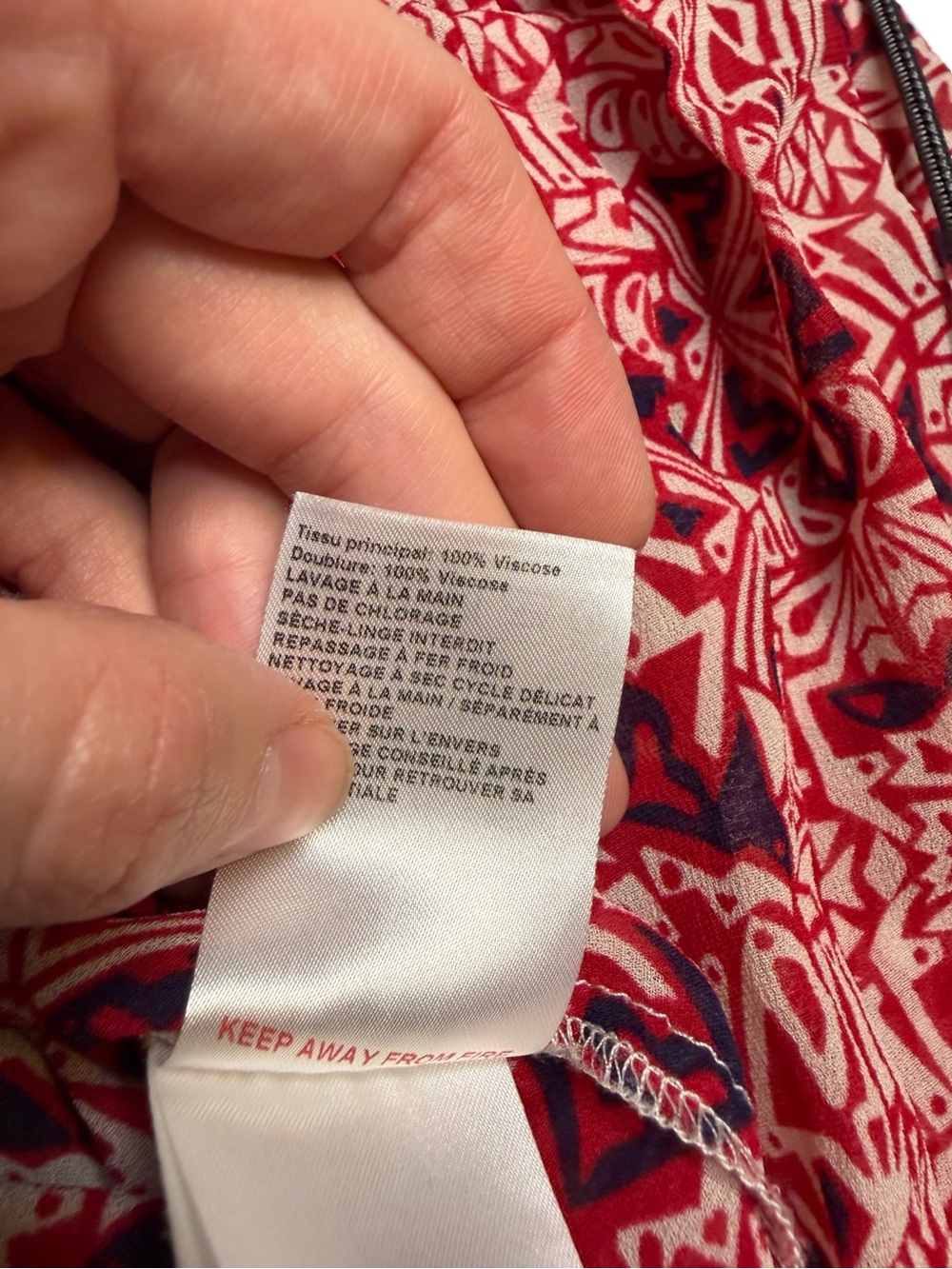 ✨ba&sh Rodeo Lady Blouse Red Print XS US 4 Boho Top✨ - Picture 5 of 8